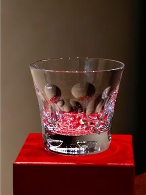 Baccarat belgua Clear Glass Cup New Tumbler Just One! Brand new in box BEST GIFT